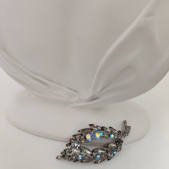 Dazzling Smoky Topaz Crystal Brooch and Earrings Juliana Style - Picture 4 of 15